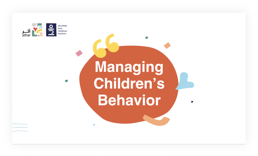 Managing Children’s Behavior